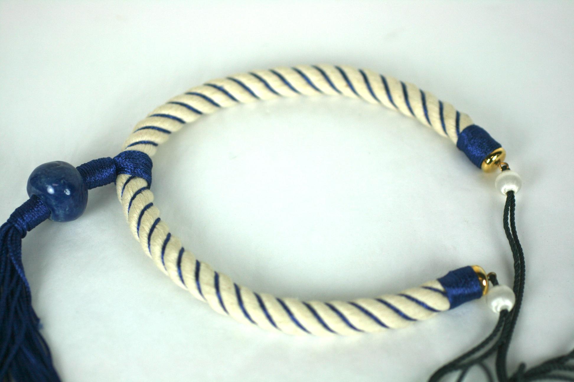 Artisan Early Yves Saint Laurent Passementerie Necklace  For Sale