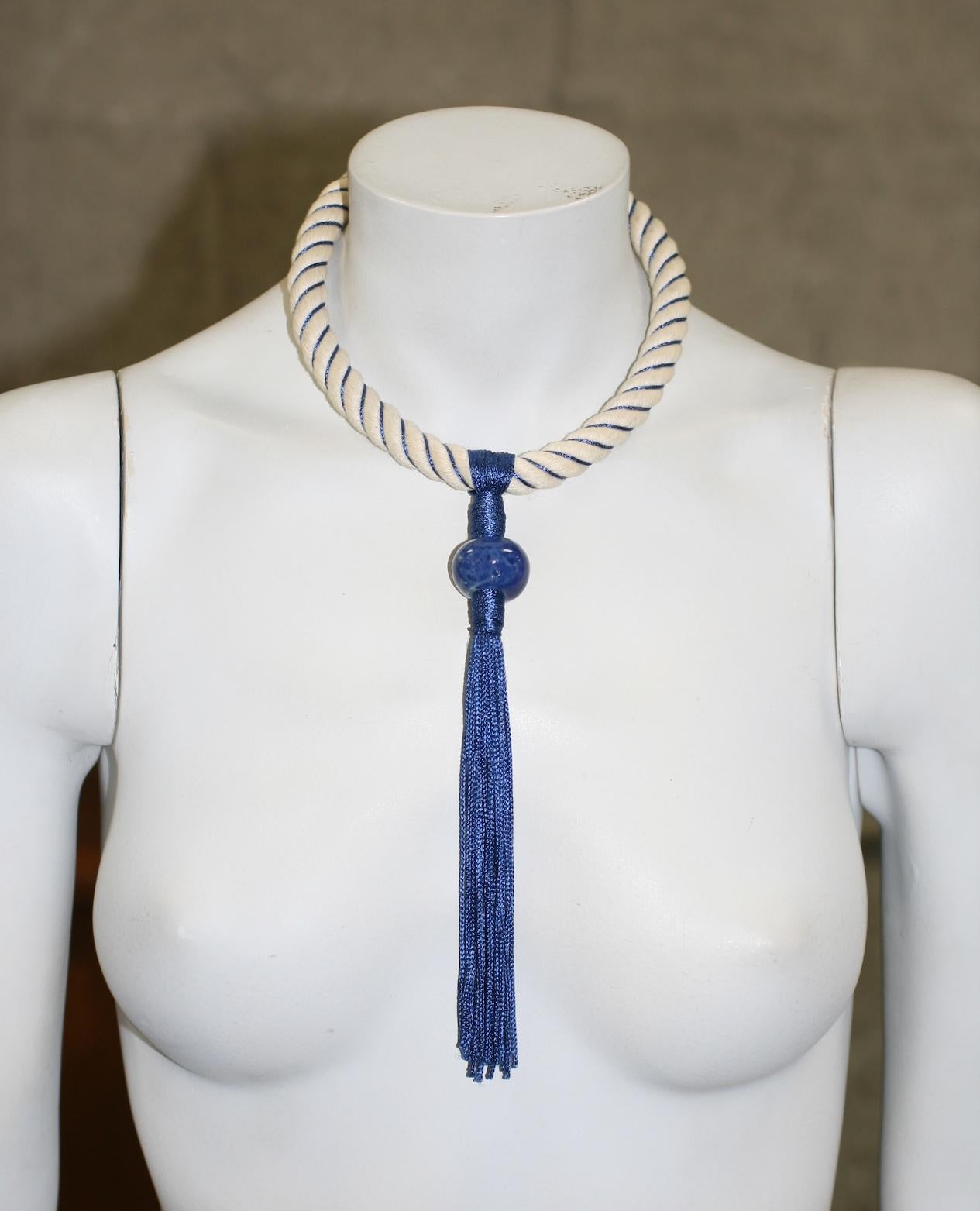 Women's Early Yves Saint Laurent Passementerie Necklace  For Sale