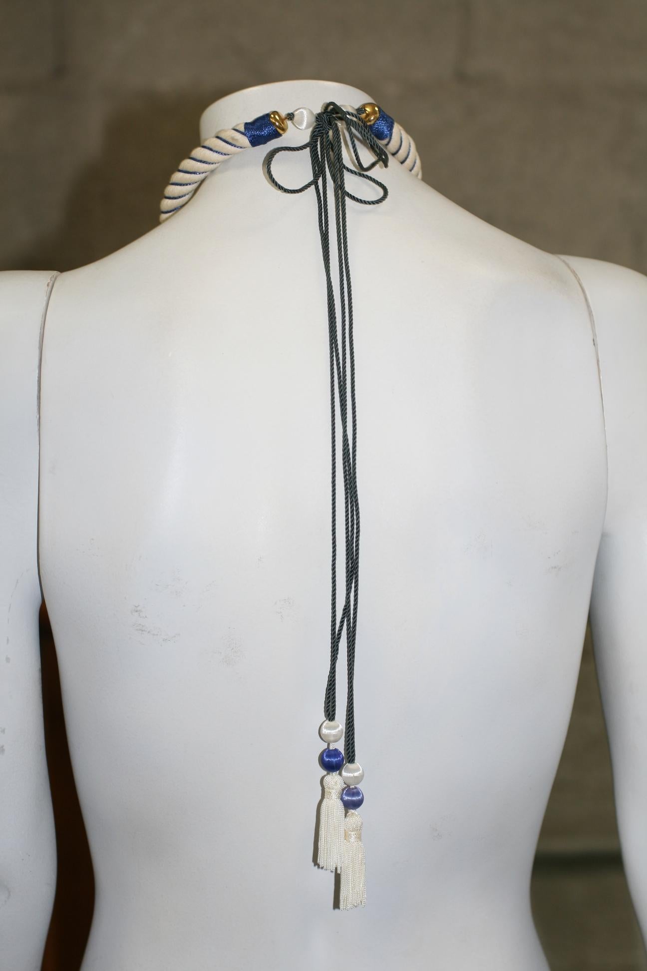Early Yves Saint Laurent Passementerie Necklace  For Sale 1