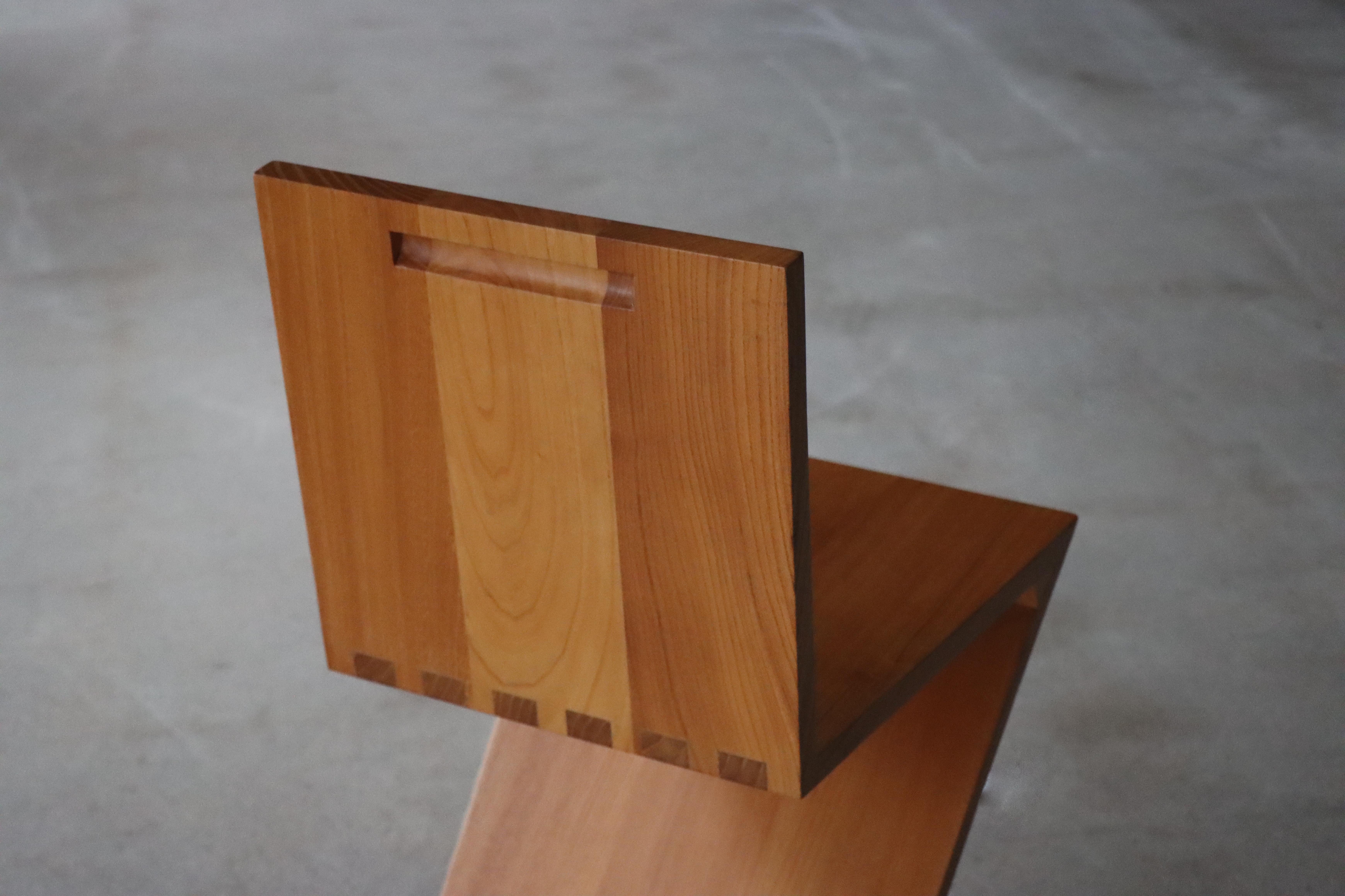 Fin du 20e siècle Ancienne chaise Zig Zag Design/One par Gerrit Rietveld, Cassina 1973-1978 en vente