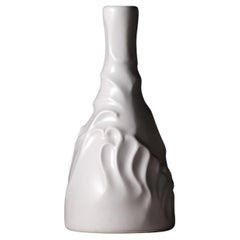Weiße Keramikvase Casa De Familia-Flaschenvase von Josep Maria Jujol, spanisches Design