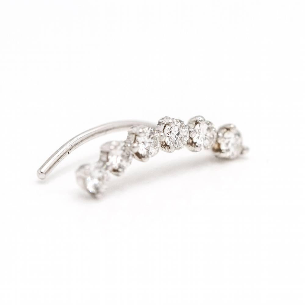 Taille brillant Boucles d'oreilles en or et diamants