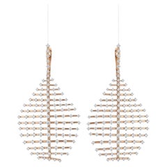 Orecchino con diamante in oro bianco 18 carati