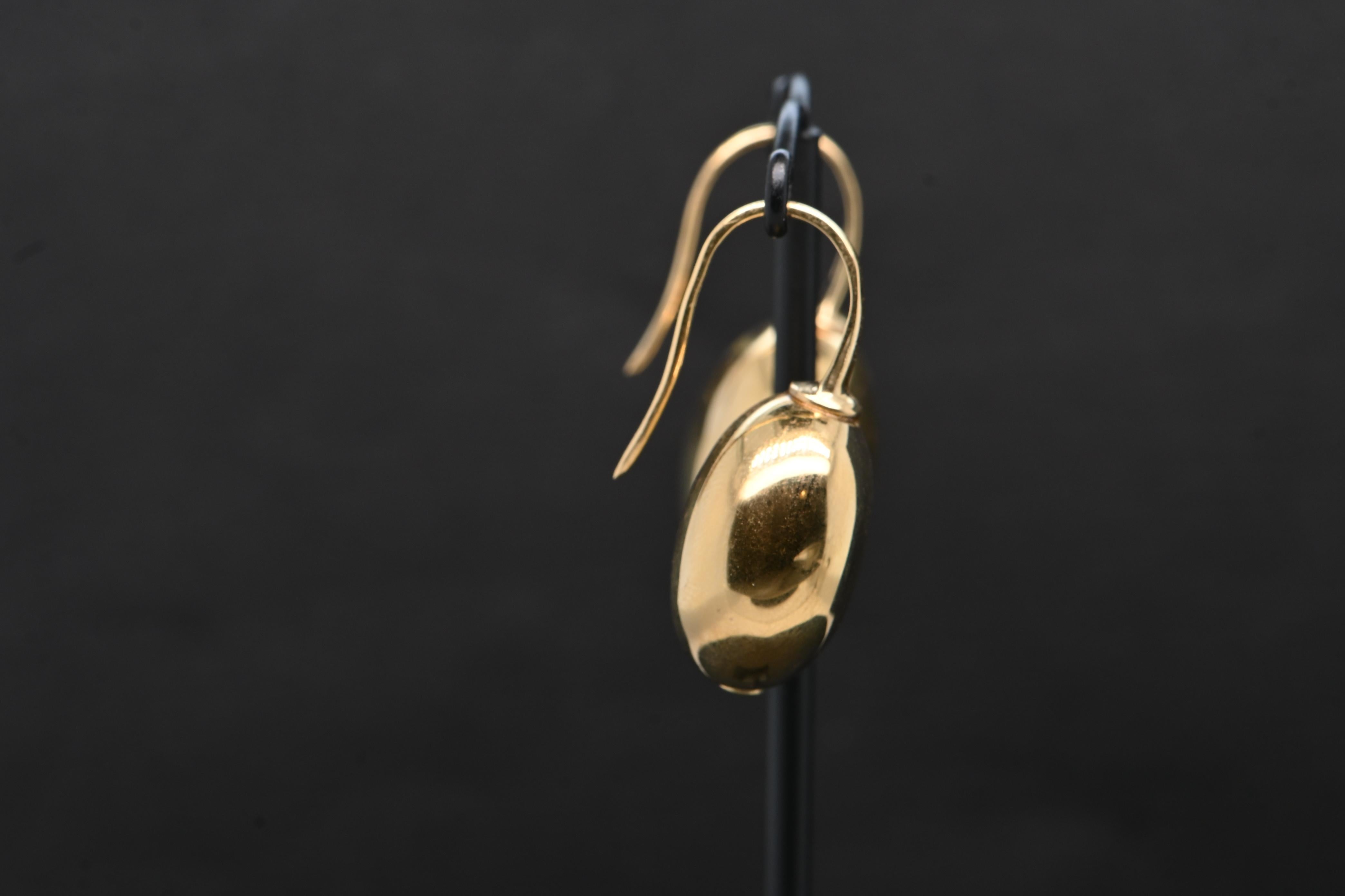 Earring Yellow Gold 18 Carat In New Condition For Sale In Vannes, FR