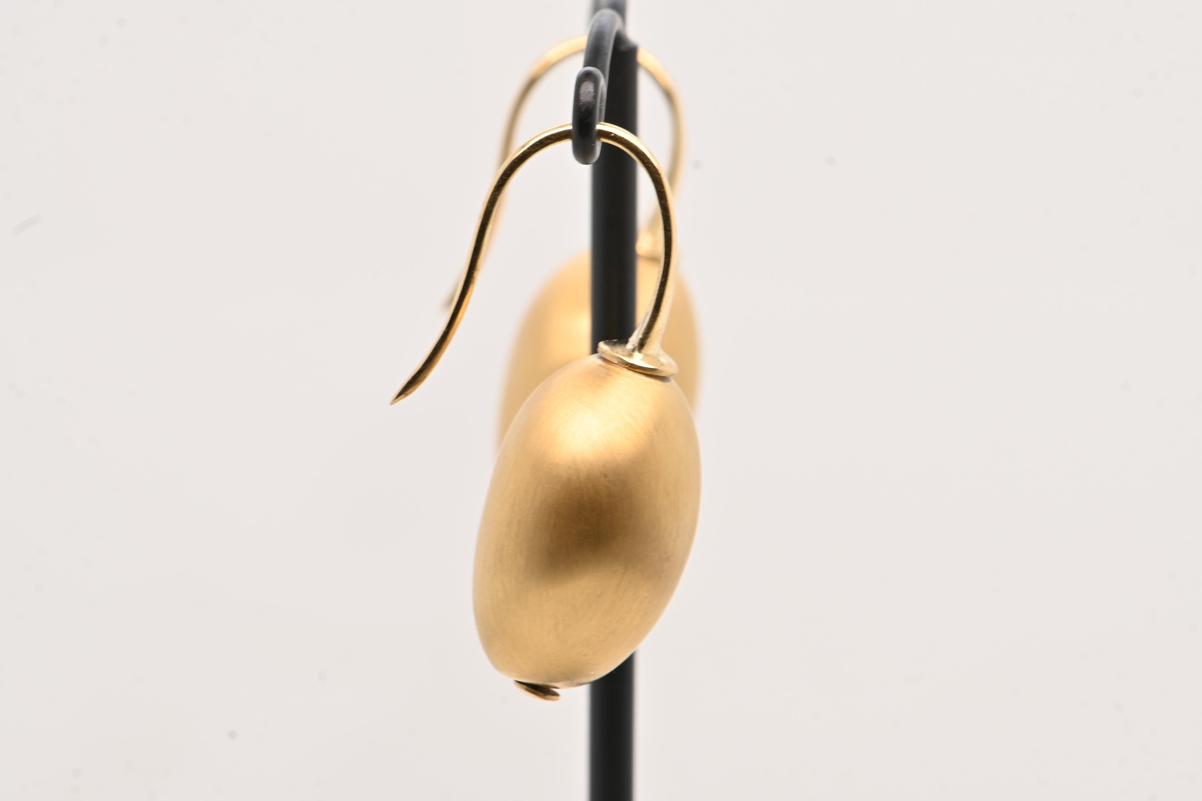 Earring Yellow Gold 18 carat In New Condition For Sale In Vannes, FR