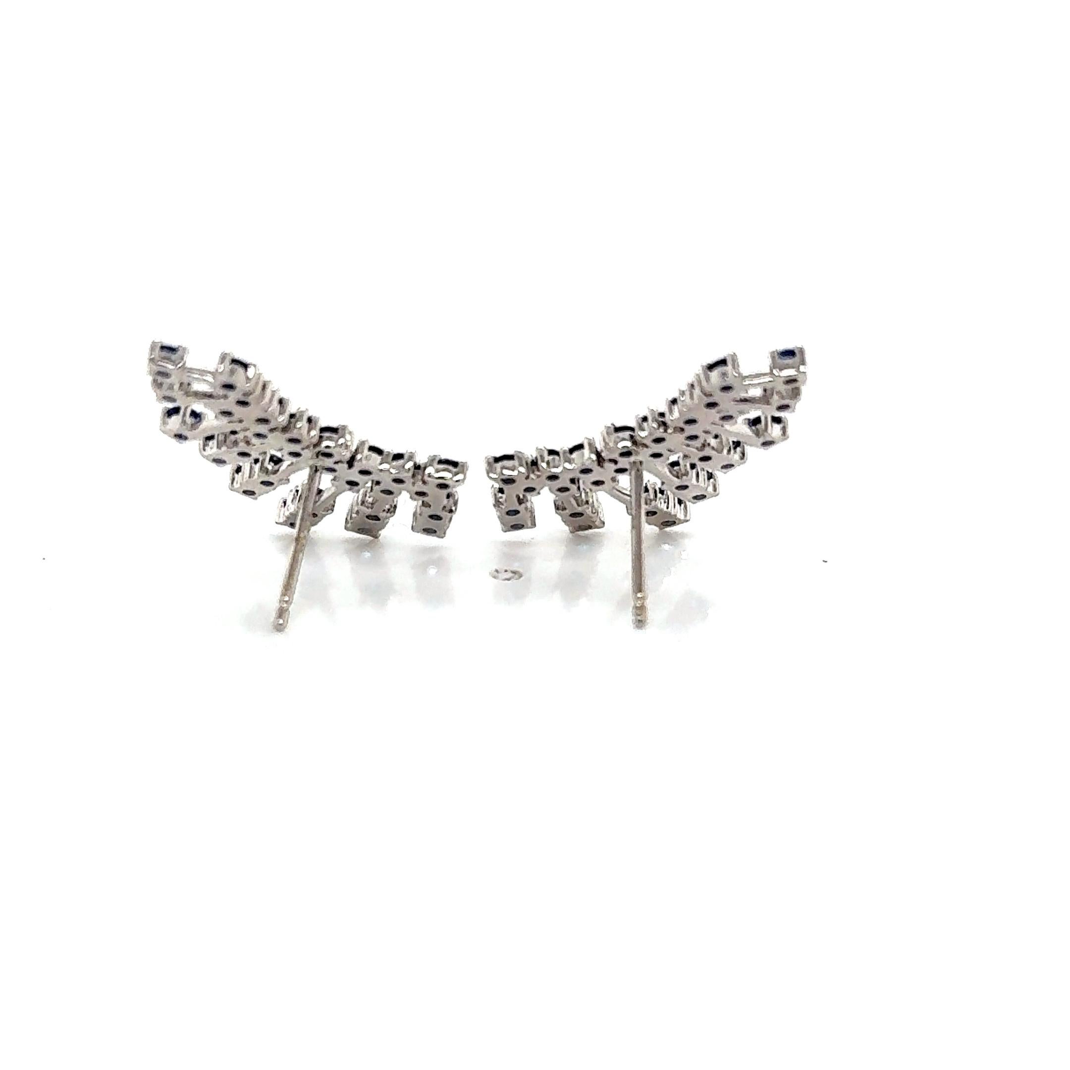 Femenino o masculino Pendientes Oro 14kt Zafiros Redondos Stardusts en venta
