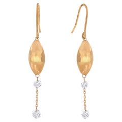 Earrings 18k Diamond Drop/ Hook Earrings