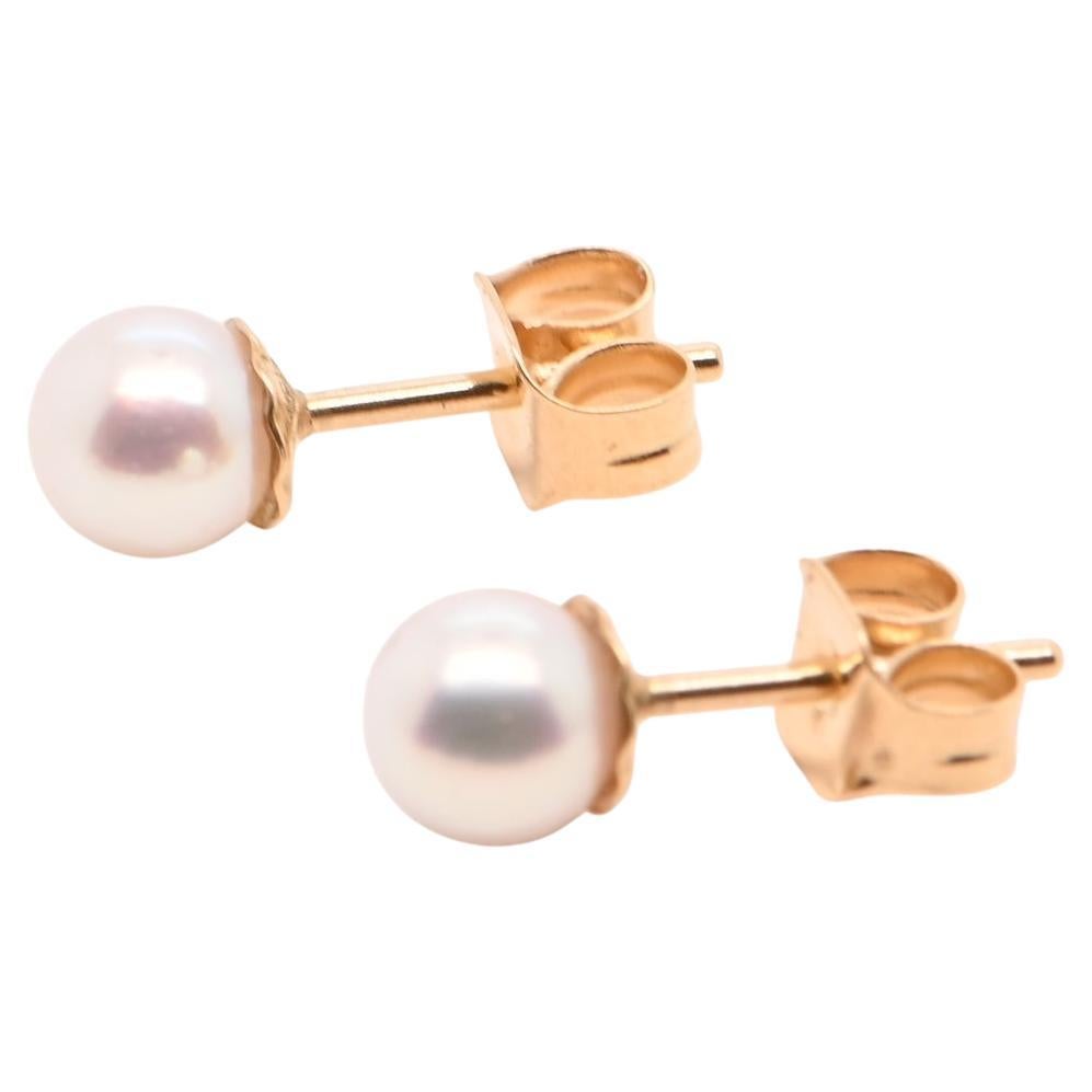 Earrings Akoya Pearls Yellow Gold 18 Carats
