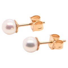 Earrings Akoya Pearls Yellow Gold 18 Carats