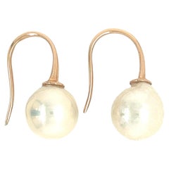 Boucles d'oreilles perles baroques or rose 18 carats