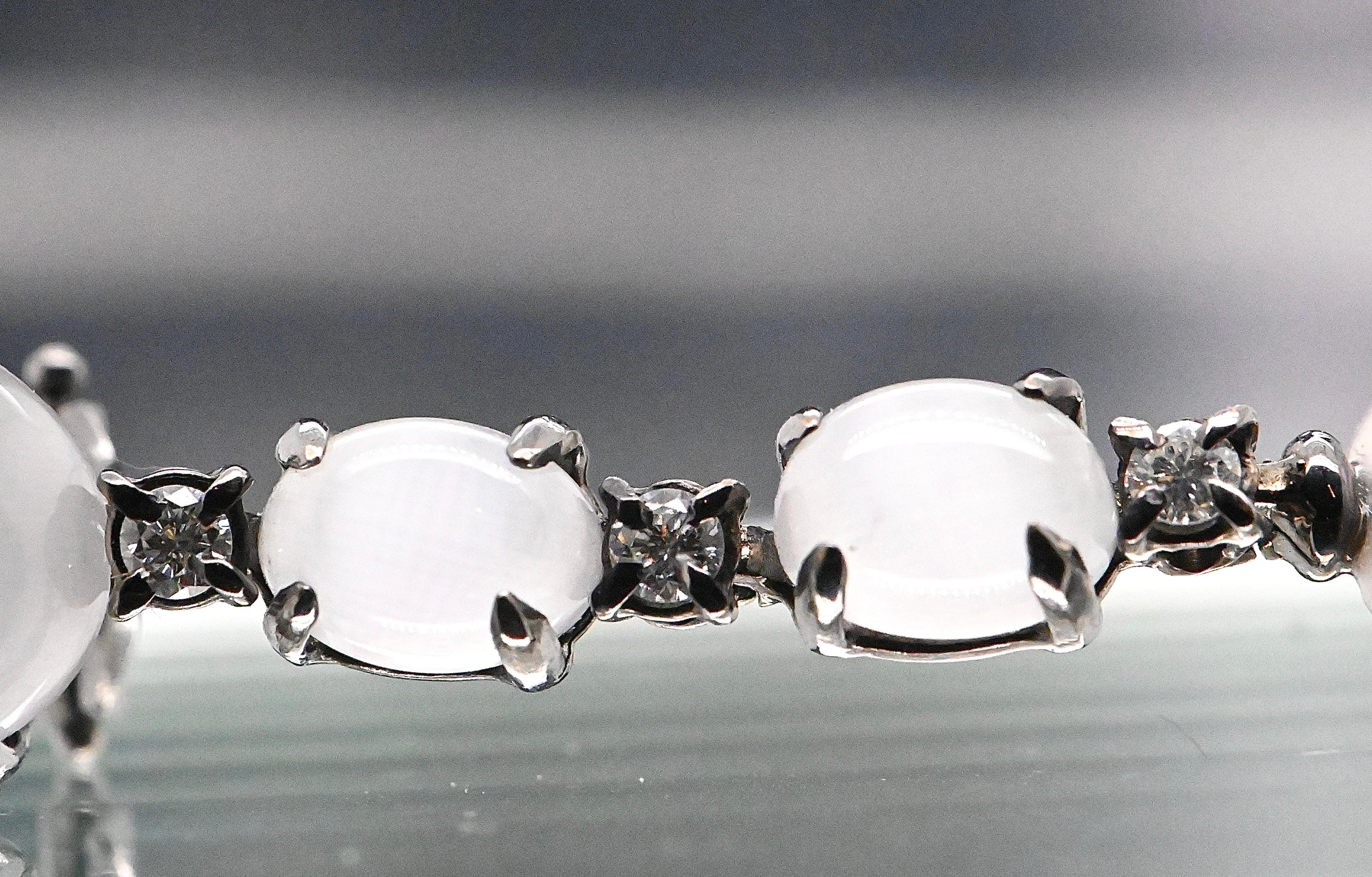 Boucles d'oreilles Perles de culture baroques Diamants Quartz gris Or noir 18 carats Neuf - En vente à Vannes, FR