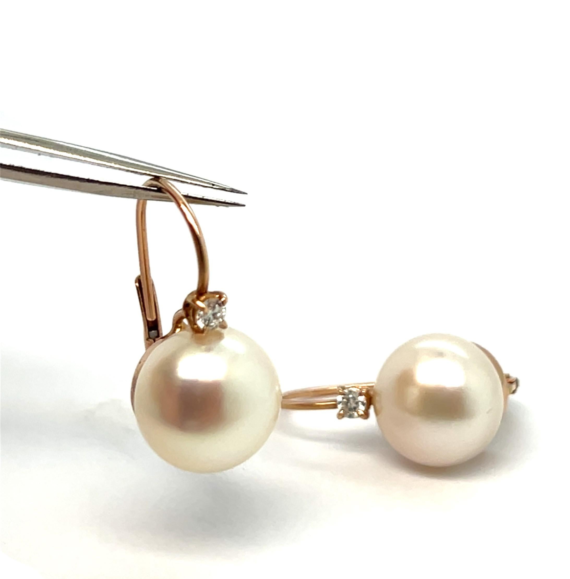 Taille mixte Boucles d'oreilles en or rose 18 carats en vente