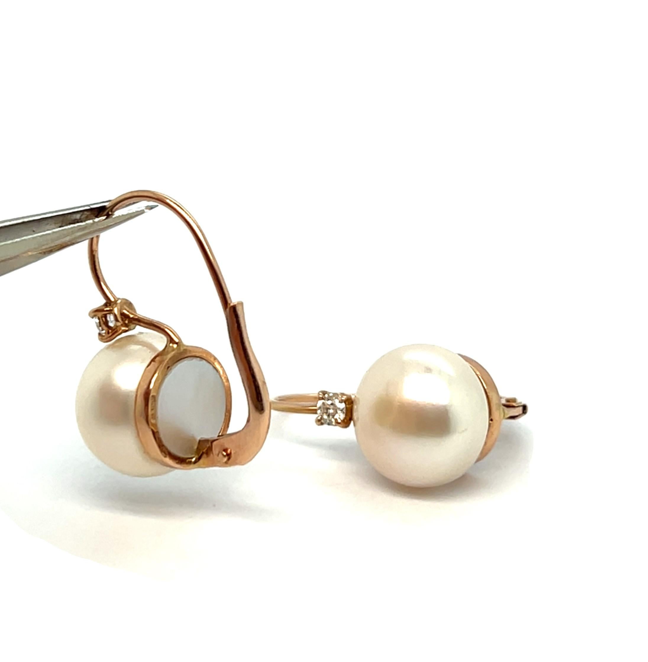 Boucles d'oreilles en or rose 18 carats Neuf - En vente à Vannes, FR