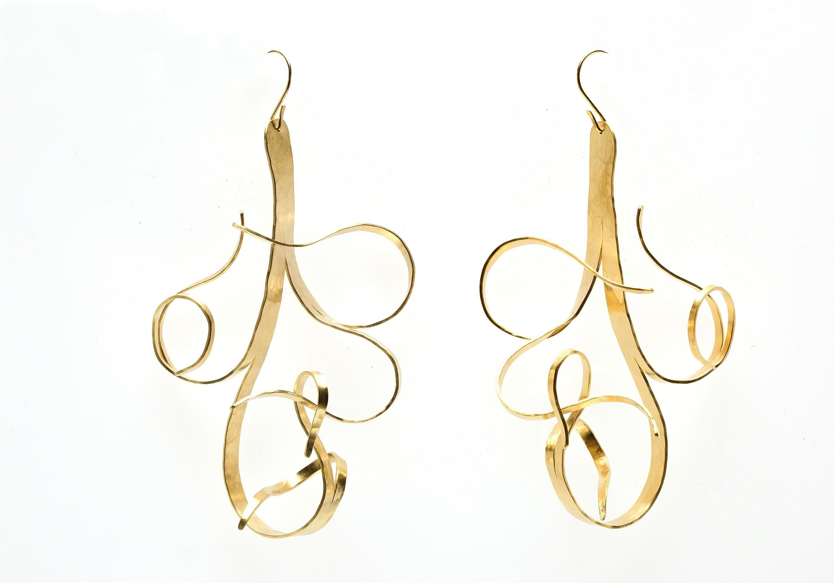 Earrings Gold-Plated by Jacques Jarrige 