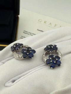 Earrings GRAFF SAPPHIRE FLOWER CLUSTER