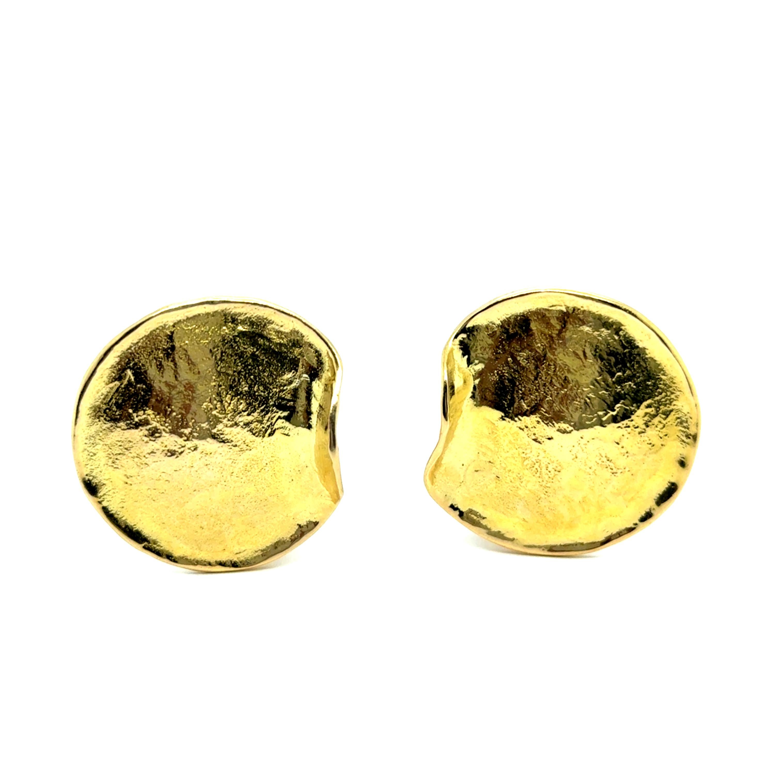 Artist Earrings in 18 Karat Yellow Gold by Sven Boltenstern