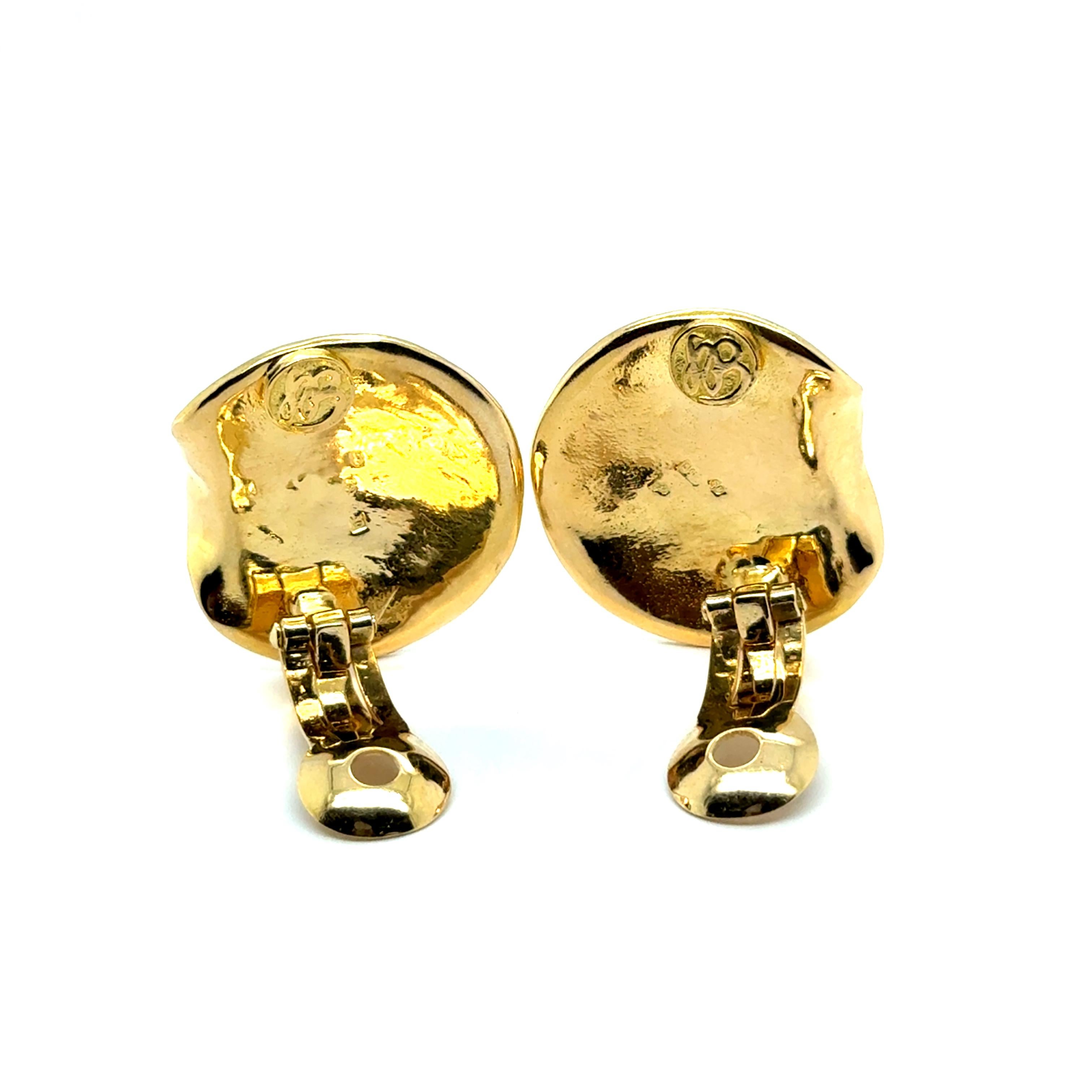 Earrings in 18 Karat Yellow Gold by Sven Boltenstern 2