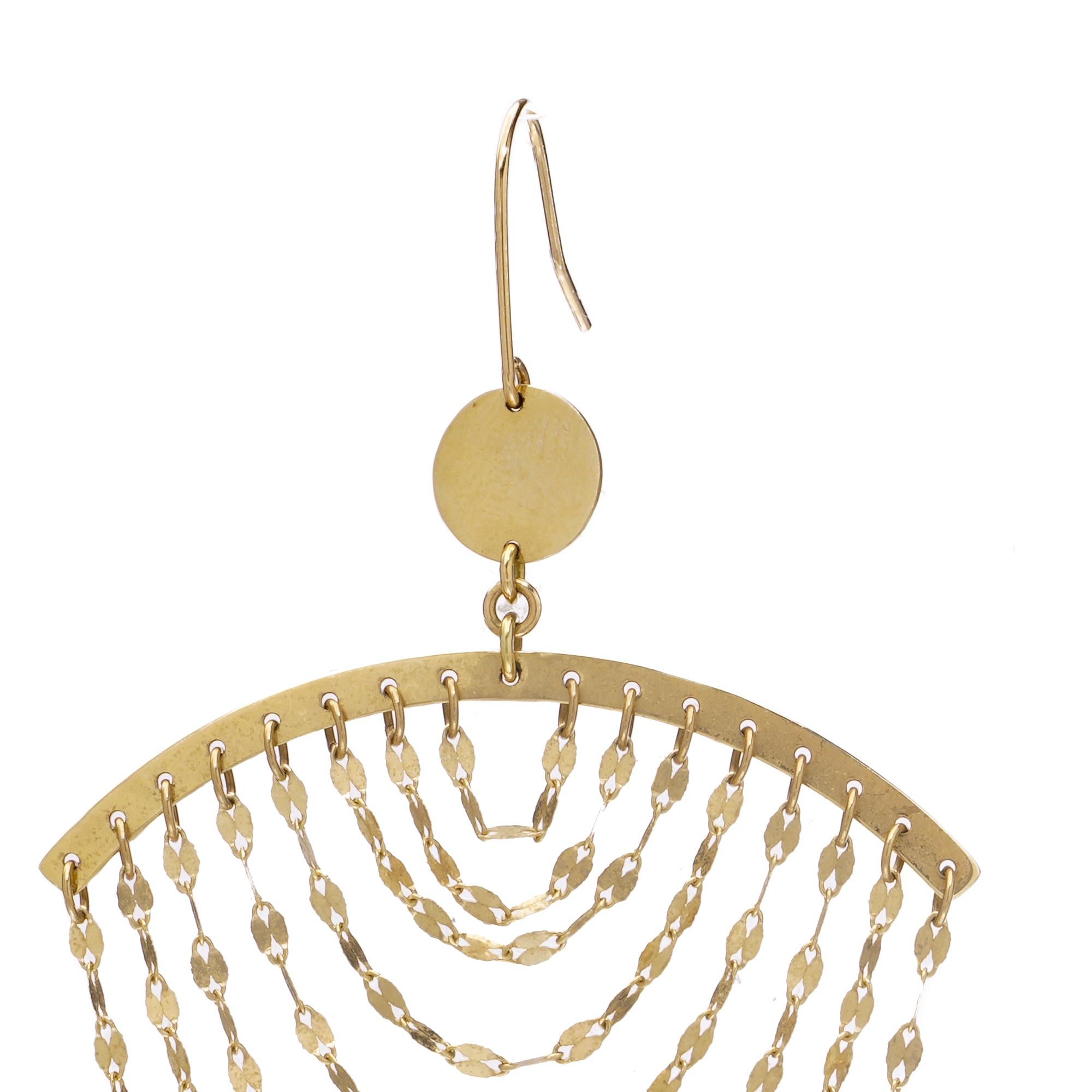 Boucles d'oreilles Lana Jewelry Boucles d'oreilles chandelier en or jaune 14kt en vente 3