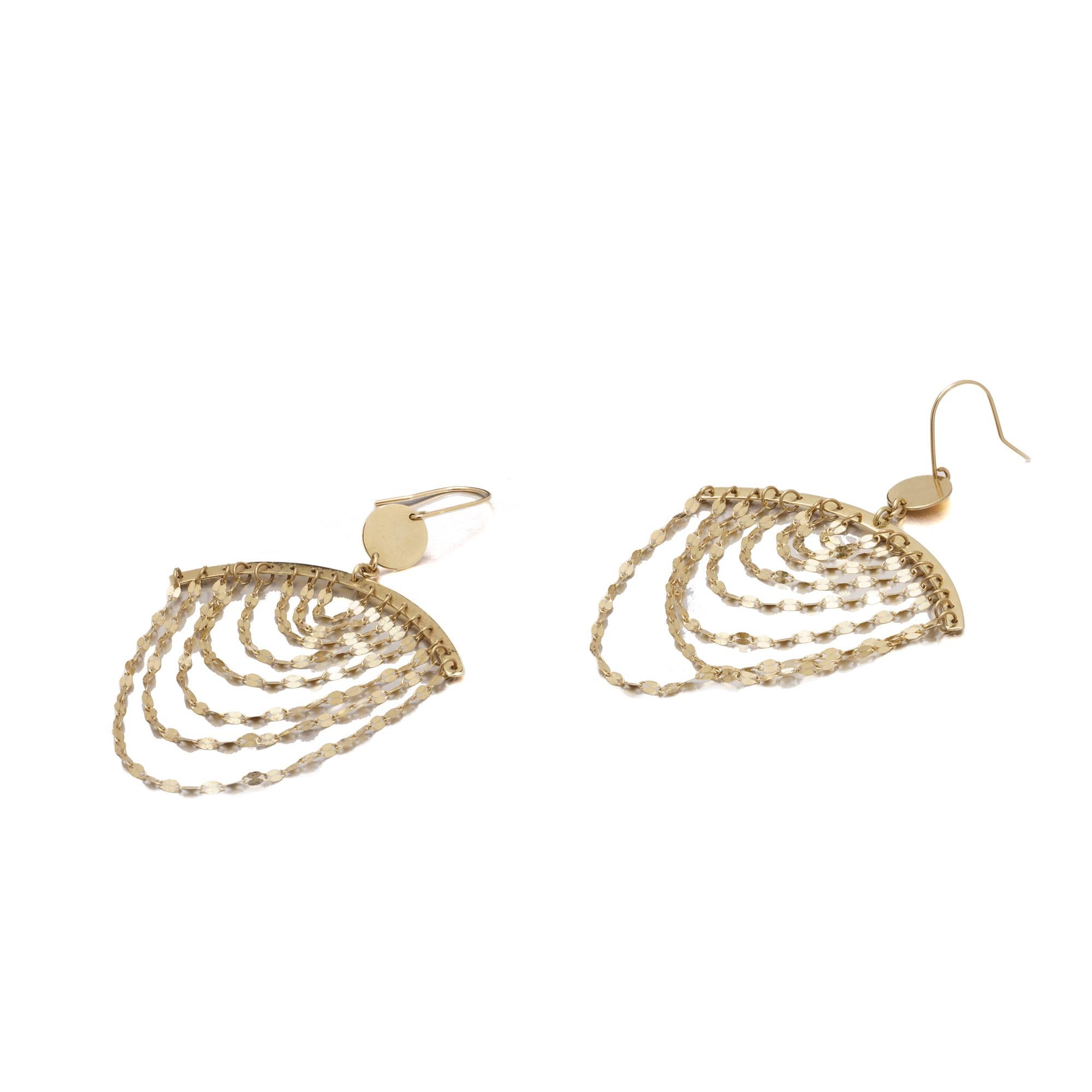 Earrings Lana Jewelry Cascade Chandelier Earrings in 14kt Yellow Gold For Sale 5