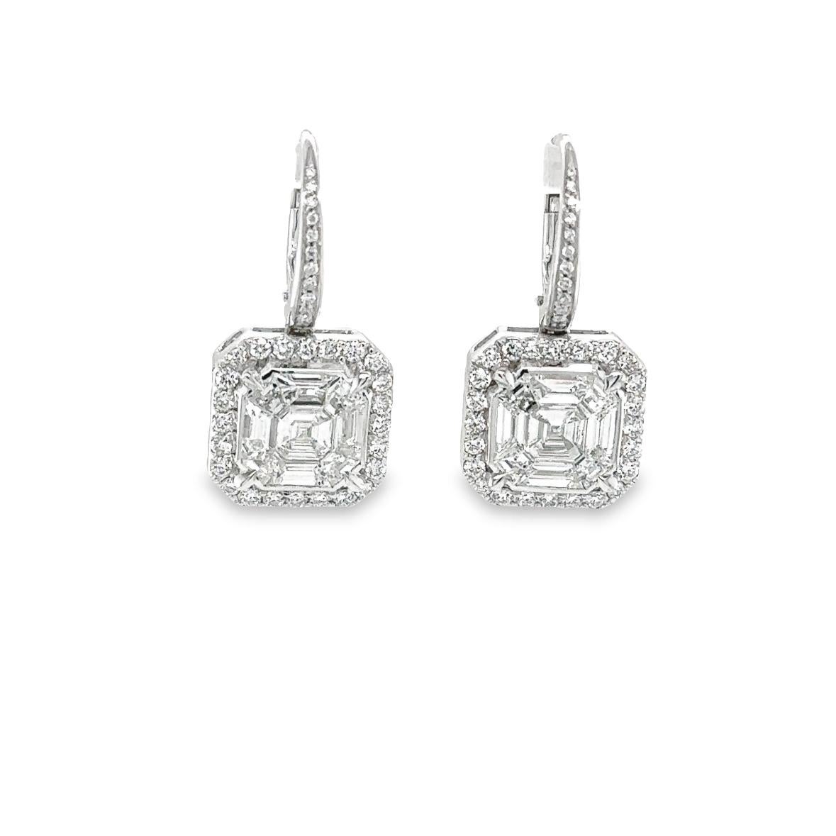 Octagon Cut Earrings Octagonal Diamonds For Sale