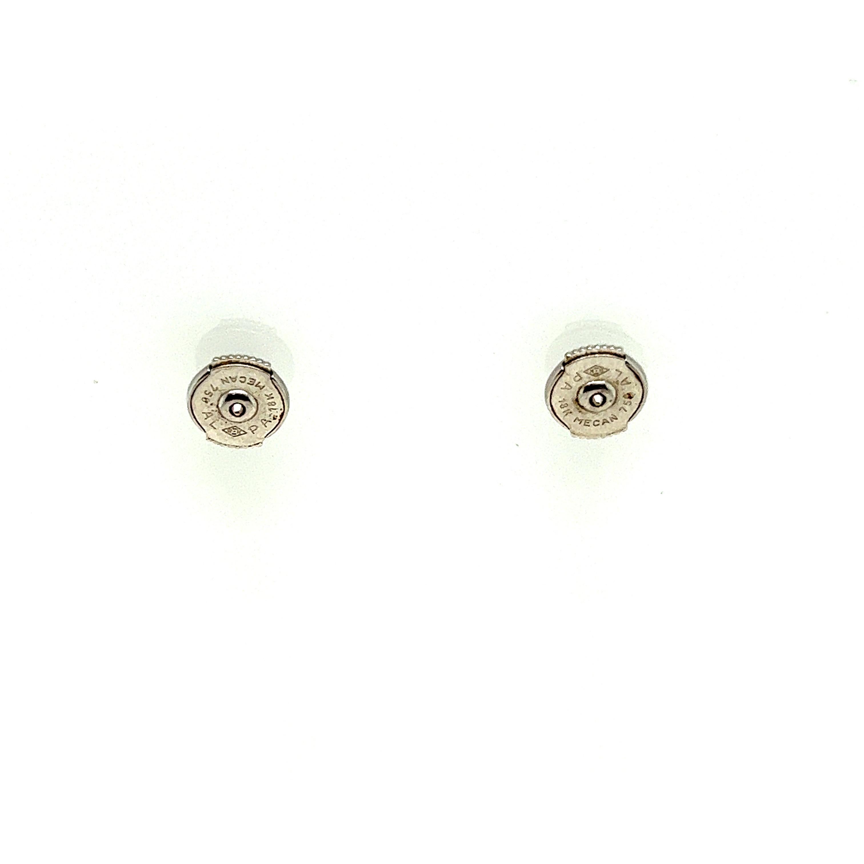 Earrings Pendant Mother of Pearl Diamonds 1.6 Carats White Gold 18 Karat For Sale 4