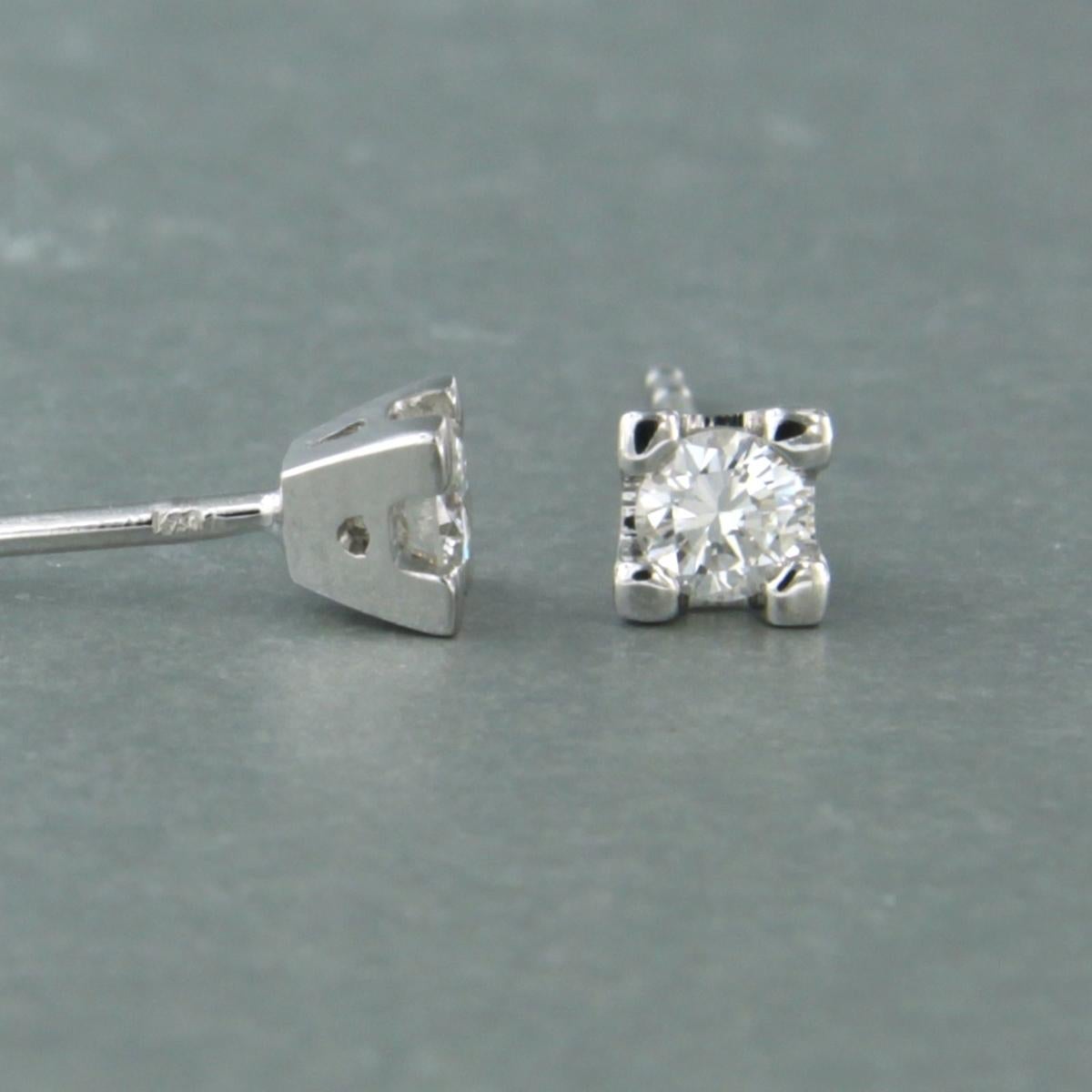 Ohrstecker mit Diamanten im Brillantschliff bis zu 0,2ct 18k Gold 1,4 Gramm im Angebot 2