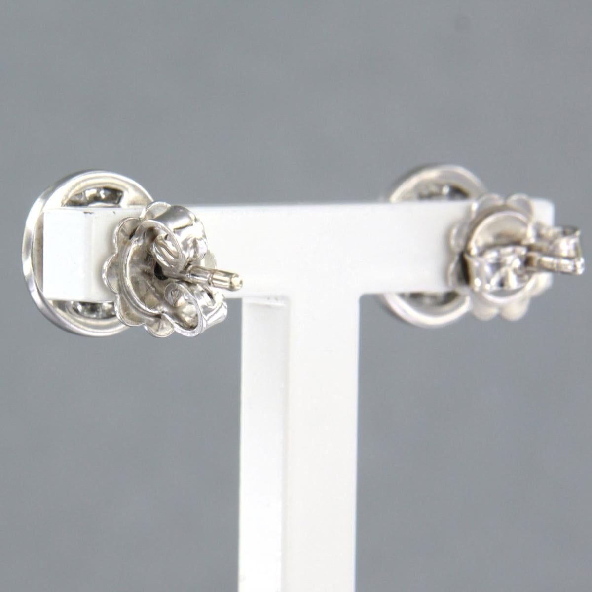 Ohrstecker mit Diamanten im Brillantschliff bis zu 0,80ct 18k Weißgold 3,0 Gramm im Angebot 1