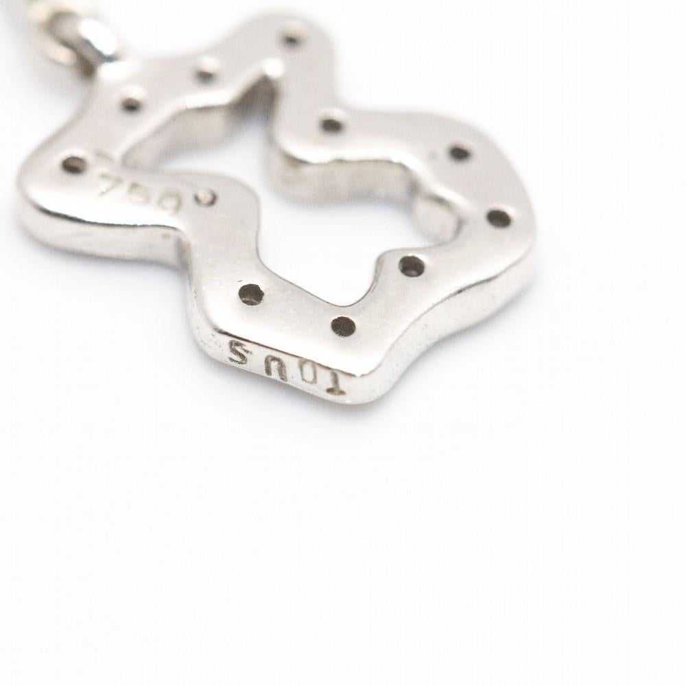 Earrings TOUS White Gold and Diamonds In New Condition For Sale In Barcelona, CT