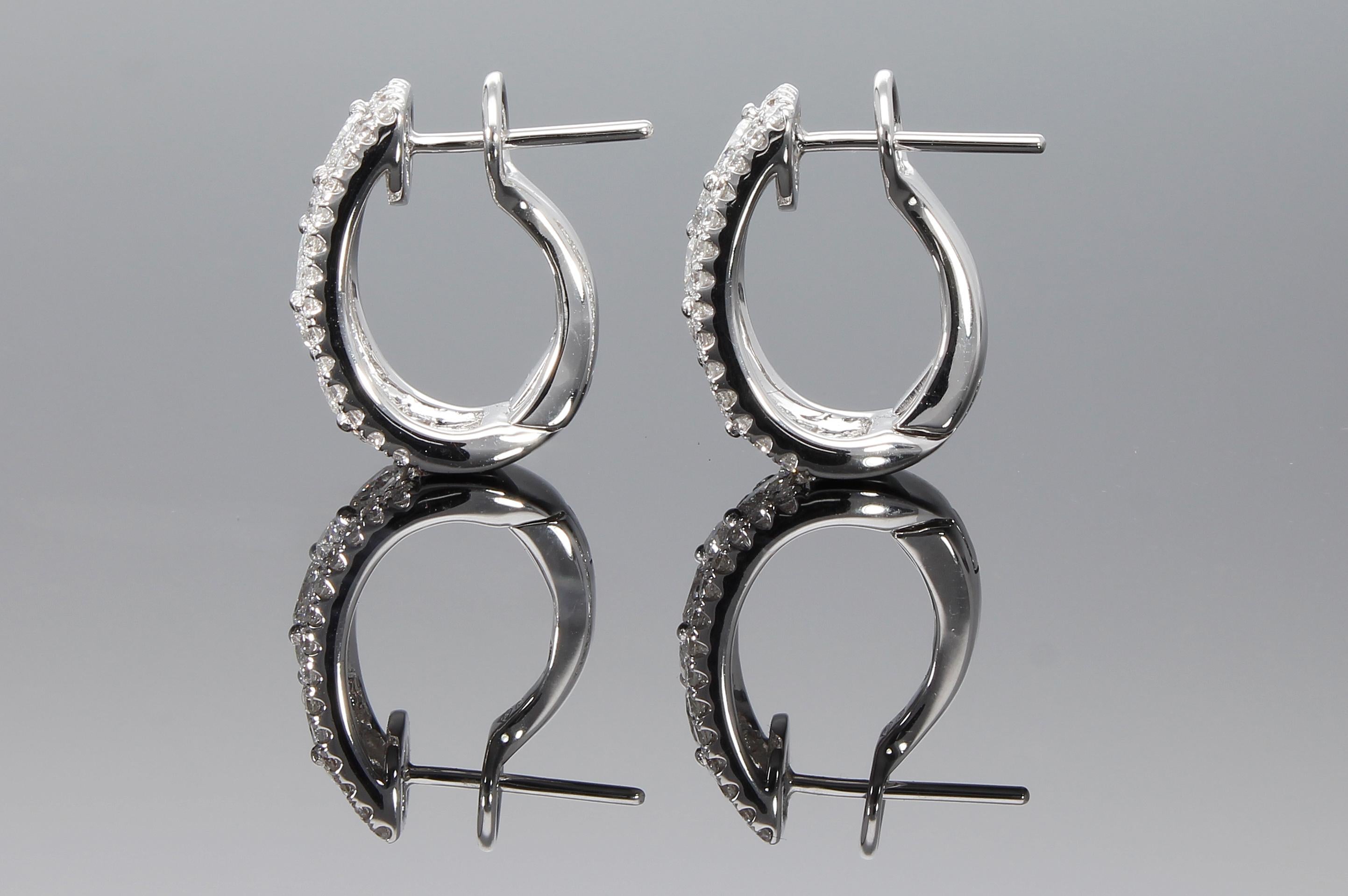 Earrings with 1.50 Ct of Navette and Brilliant Cut Diamonds Made in Italy For Sale 5