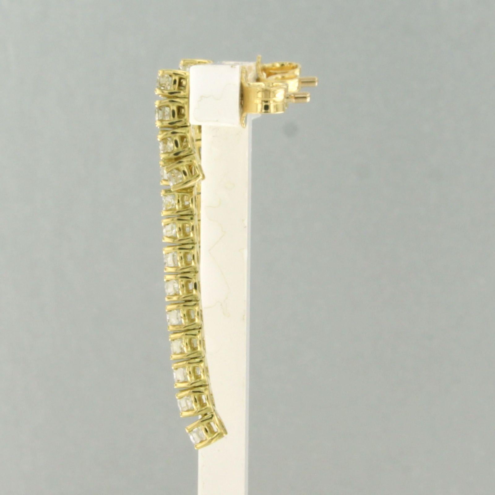 Ohrringe mit Diamanten im Brillantschliff 1,00ct 18k Gold Damen im Angebot