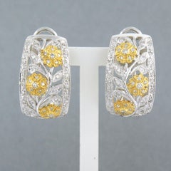 Ohrringe mit Diamanten im Brillantschliff bis zu 0,60ct 18k Gold 10,8 Gramm