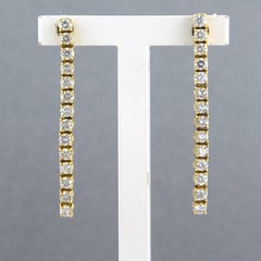 Pendientes con diamantes talla brillante hasta 0,80ct Oro de 18k 3,1 gramos