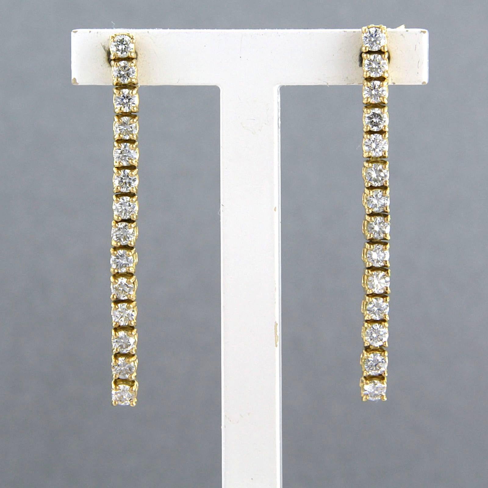 Earrings with brilliant cut diamonds up to 0.80ct 18k gold 3.1 grams