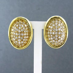 Pendientes con diamantes talla brillante hasta 1,50ct Oro de 18k 10,7 gramos