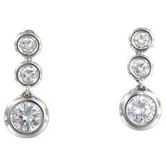 Ohrringe mit Diamanten im Brillantschliff bis zu 1,80ct 14k Gold 3,8 Gramm