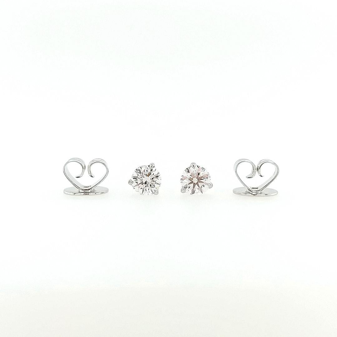 Ohrringe mit grünen Diamanten und GIA-zertifizierten runden weißen Diamanten im Zustand „Neu“ im Angebot in Hong Kong, HK
