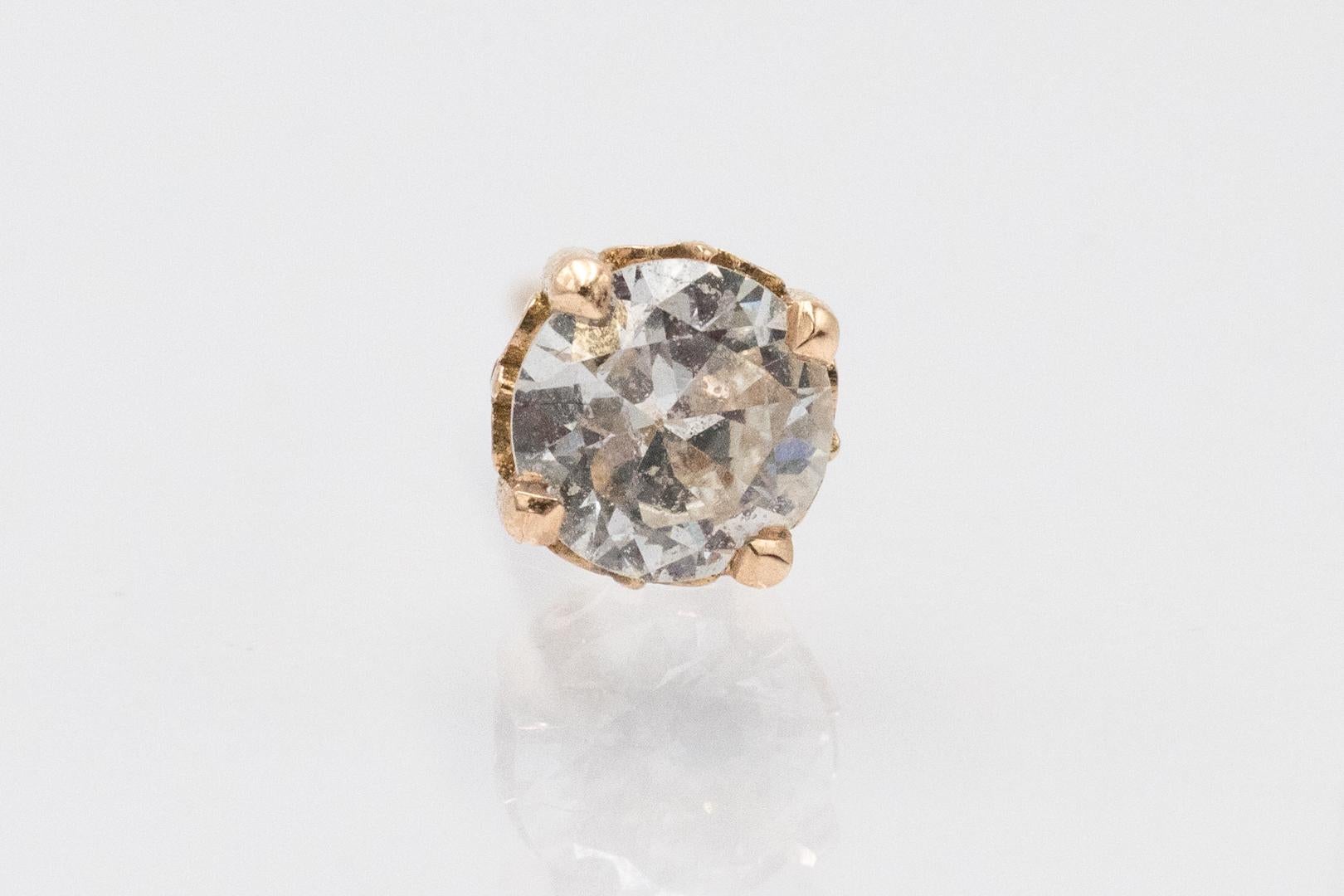 Ohrringe mit Diamanten im Altschliff mit einem Gewicht von 0,70 ct. im Angebot 1