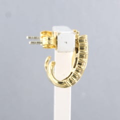 Pendientes con zafiro y diamantes de talla brillante de hasta 0,20 ct, oro de 18 k, 3,9 gramos