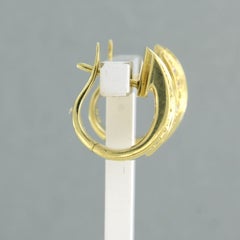 Ohrringe mit Diamanten im Quadratschliff und Brillantschliff bis zu 1,50 ct, 18-karätiges Gold