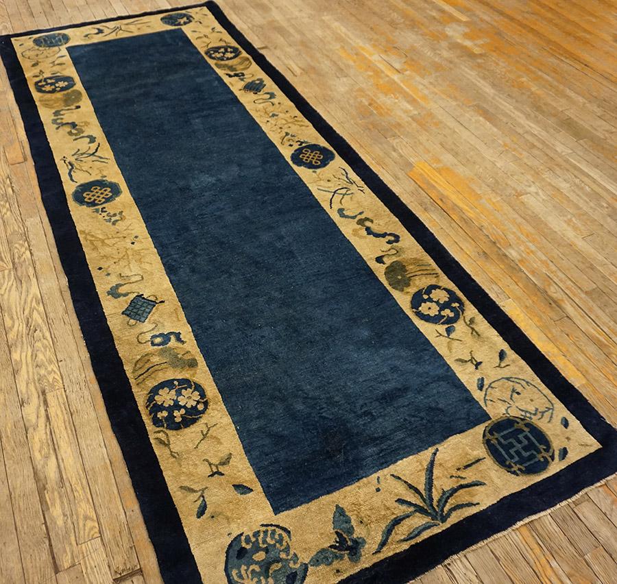 Earrly 20th Century Chinese Peking Carpet 3' 8