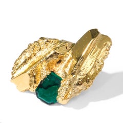 Earth 3 Pair Of Earrings in Silver Plate & Crystal Stone by Marion Fillancq