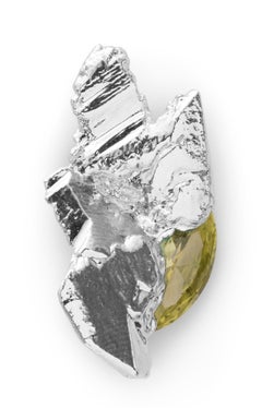 Earth 4 Pair Of Earrings in Silver Plate & Crystal Stone by Marion Fillancq