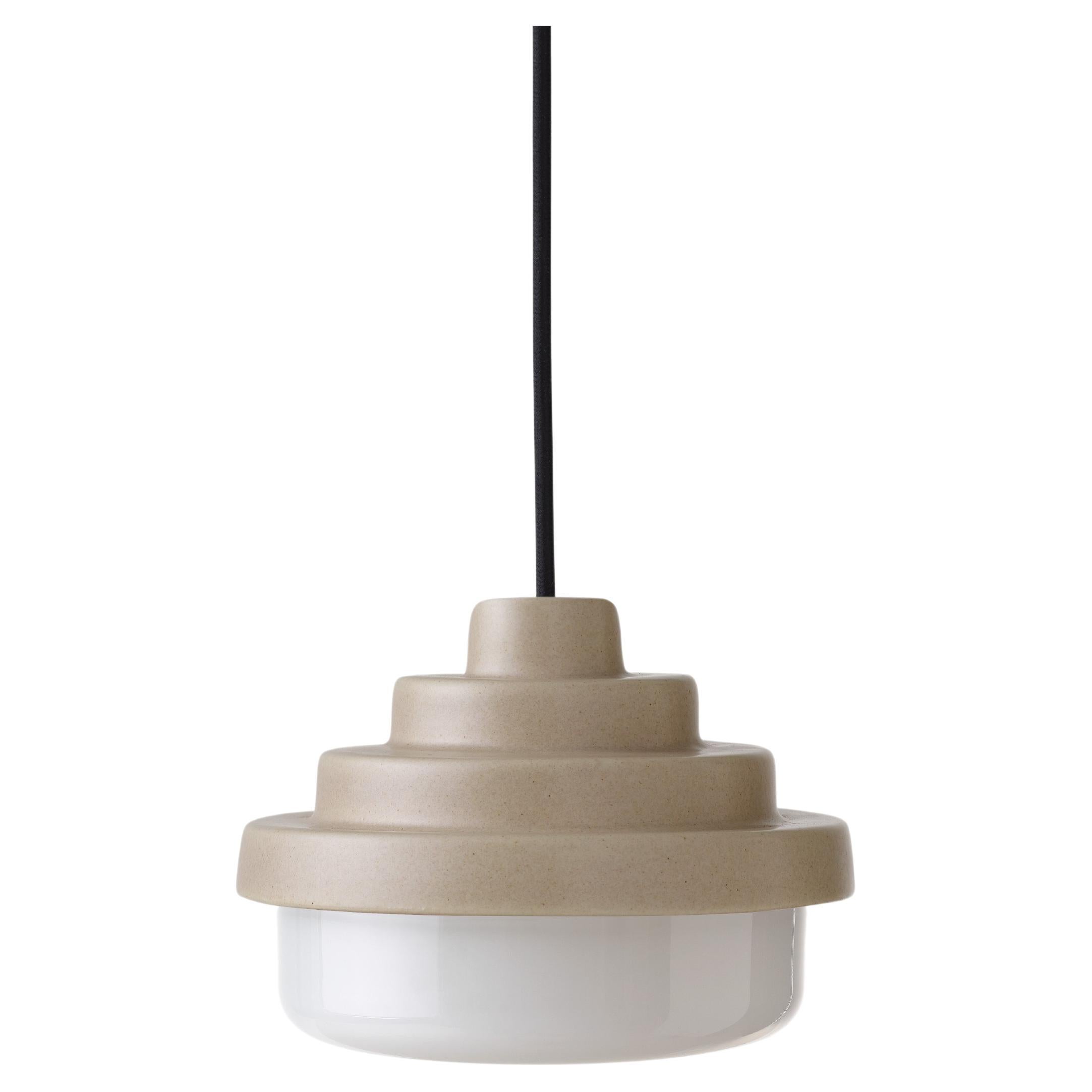 Earth and White Honey Pendant Light by Coco Flip For Sale