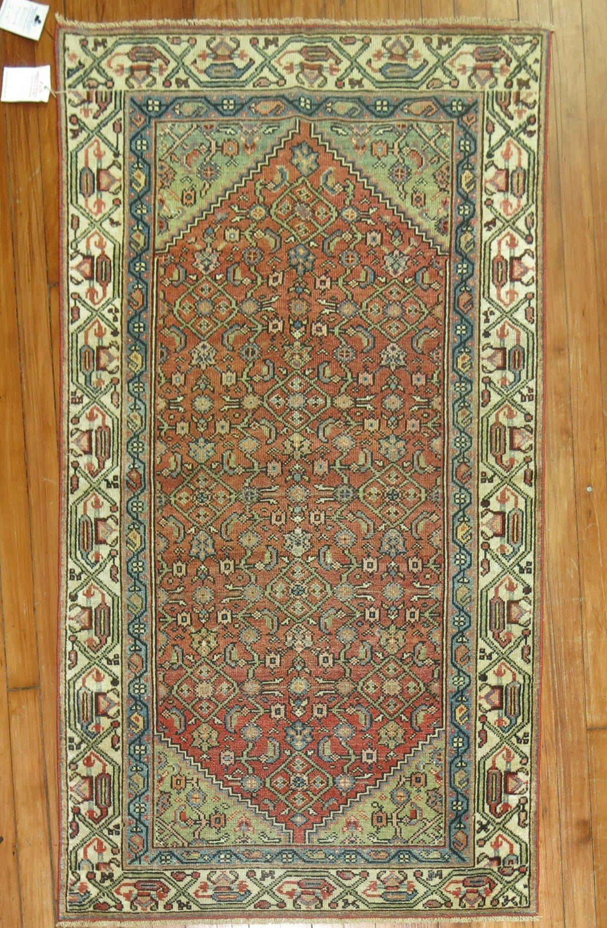 rust colored persian rug