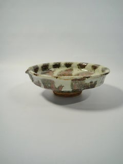 Earth Colored Stoneware Dish / Plate by Jens von der Lippe, Norway, 1970s