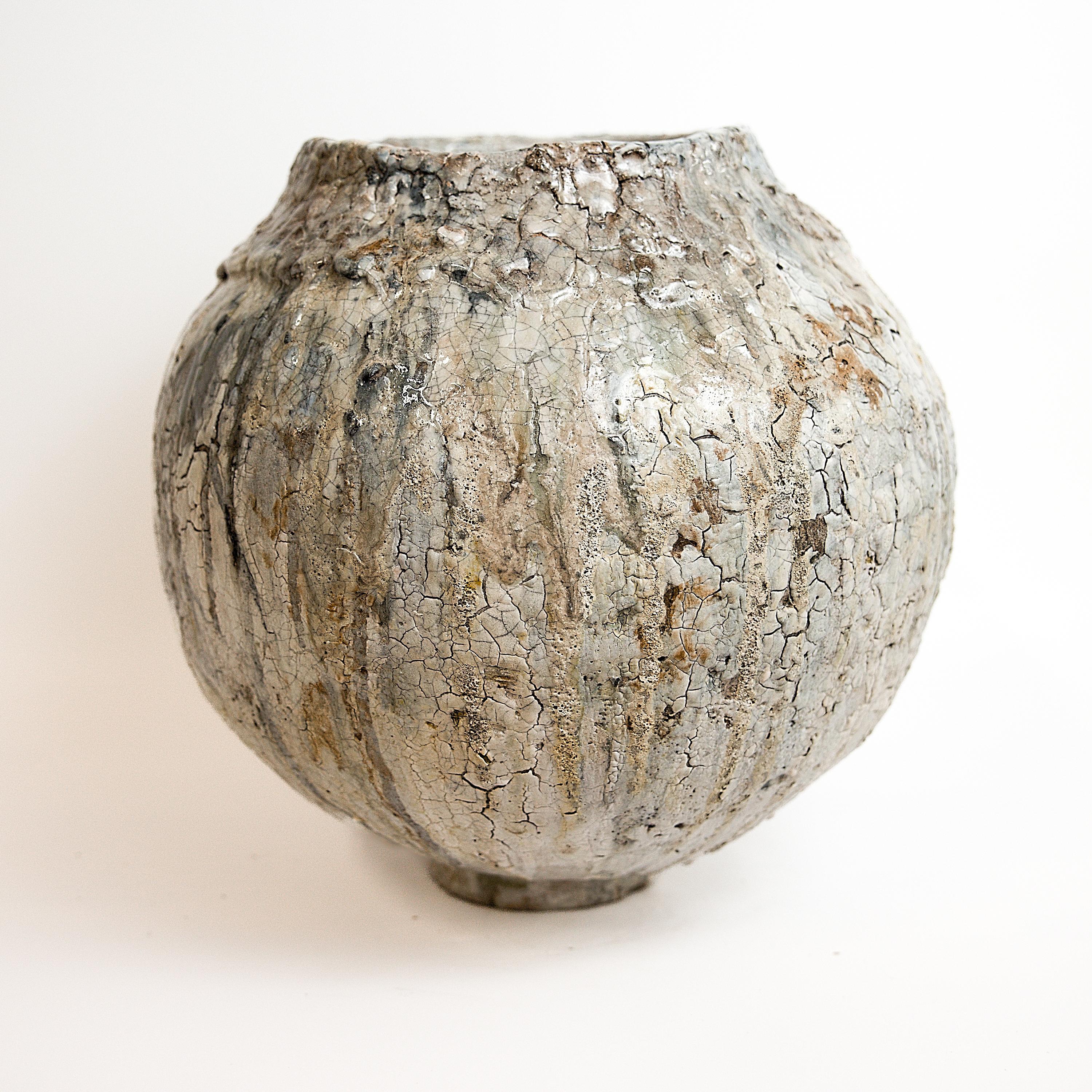 American Earth Crackle Moon Jar 200