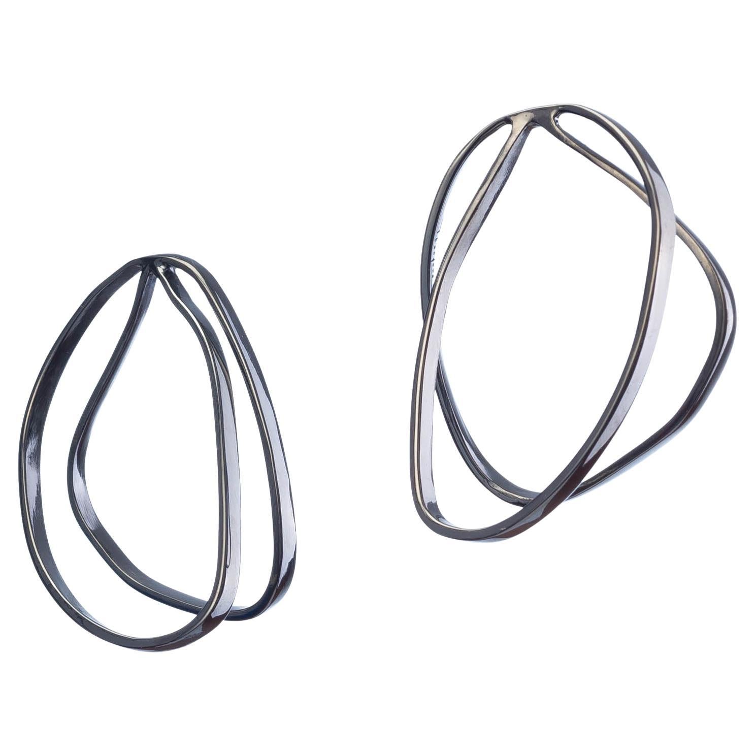 Twiga Sterling Silver Earrings plated in Rhodium main image 1
