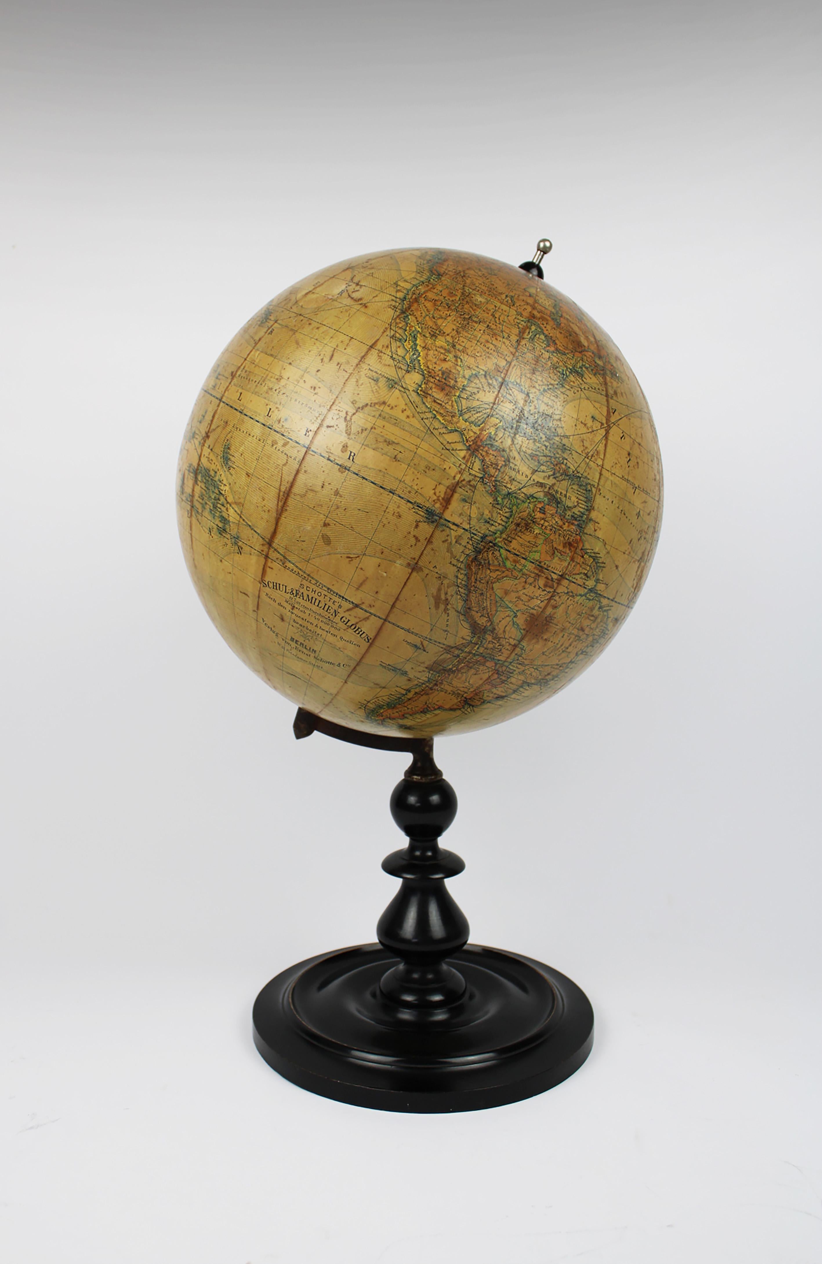 germany on a globe
