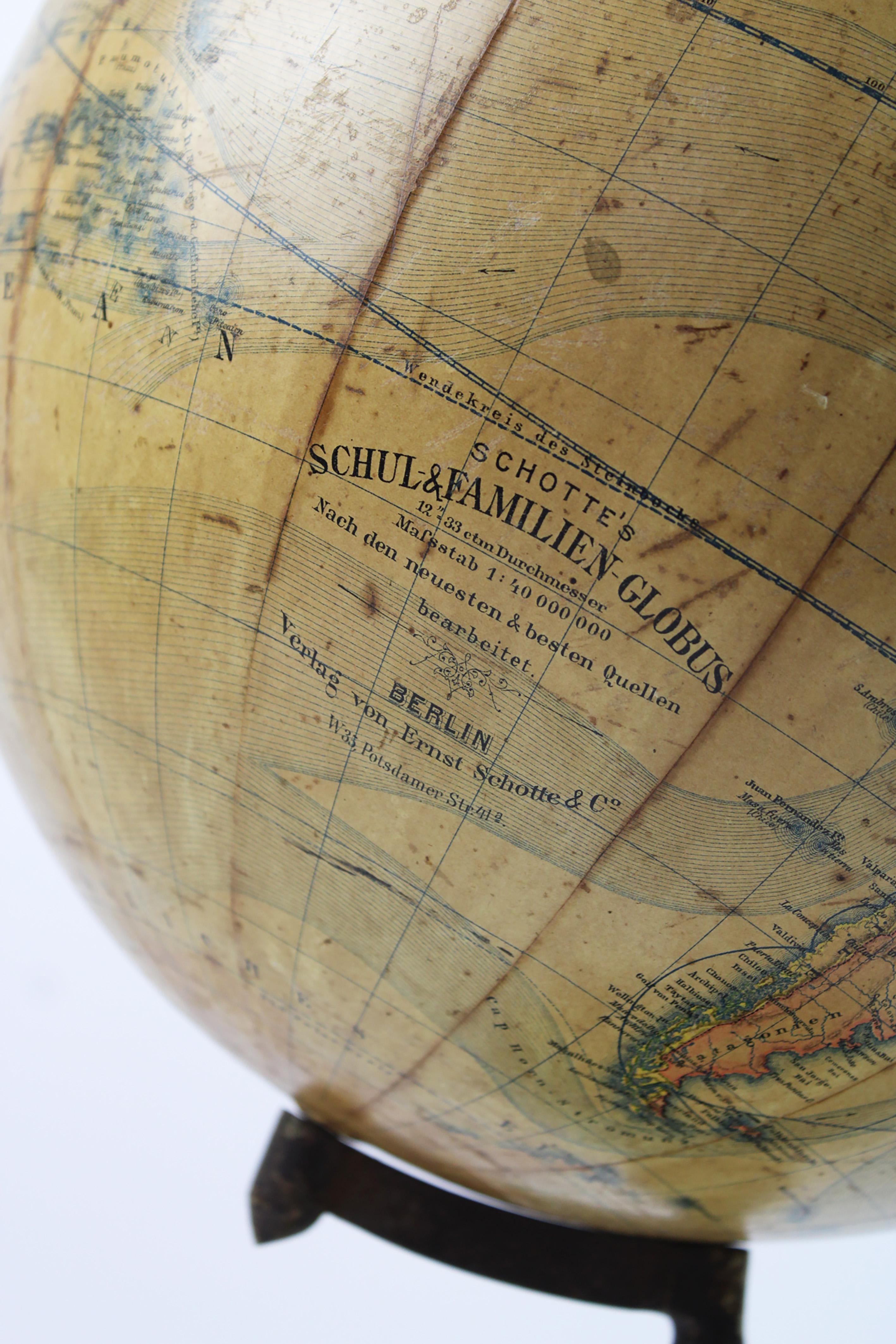 germany on globe