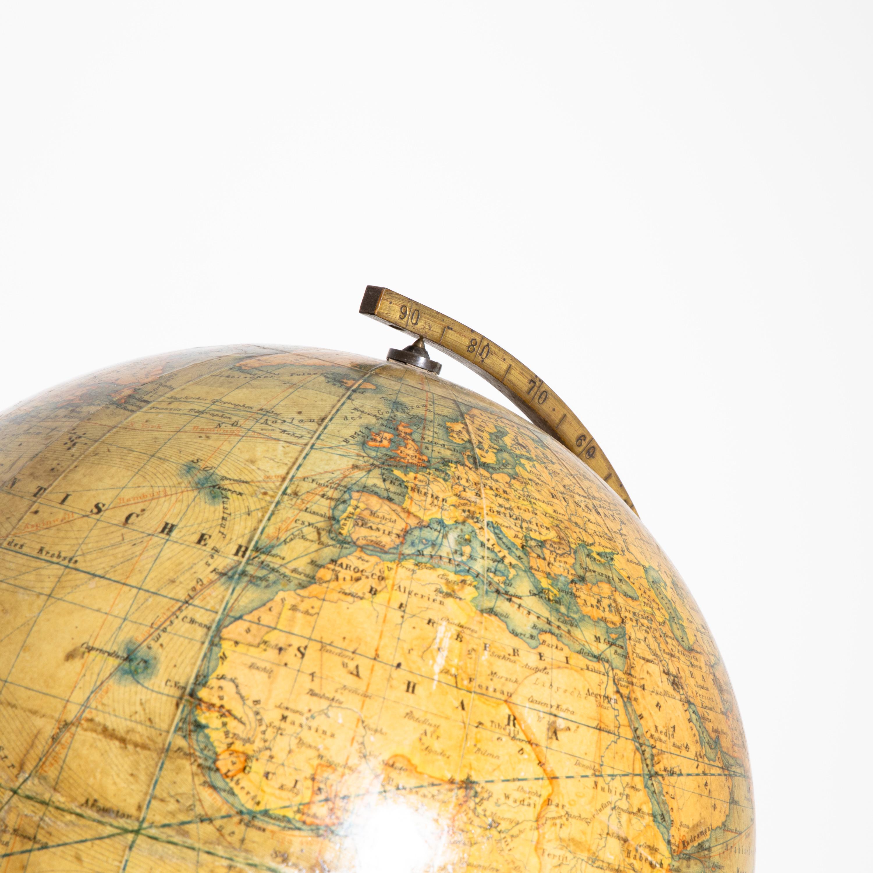 Earth Globe, Kiepert, Berlin, Late 19th Century 1